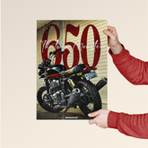650 Twin Roaster – Vintage Motorcycle Poster